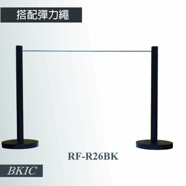 藝廊欄柱-黑 (搭彈力繩)